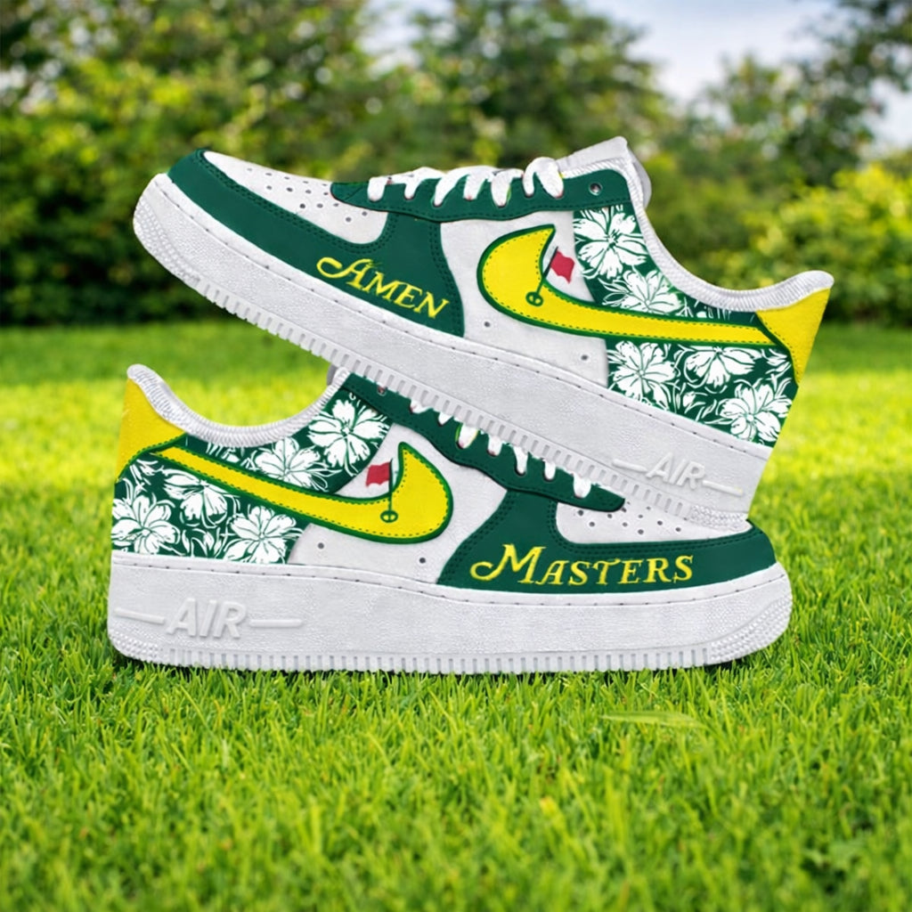Augusta Golf Masters Custom Sneaker Shoes, Custom Golf Shoes Masters , Golf Shoes, Golf Sneaker SHGTP16