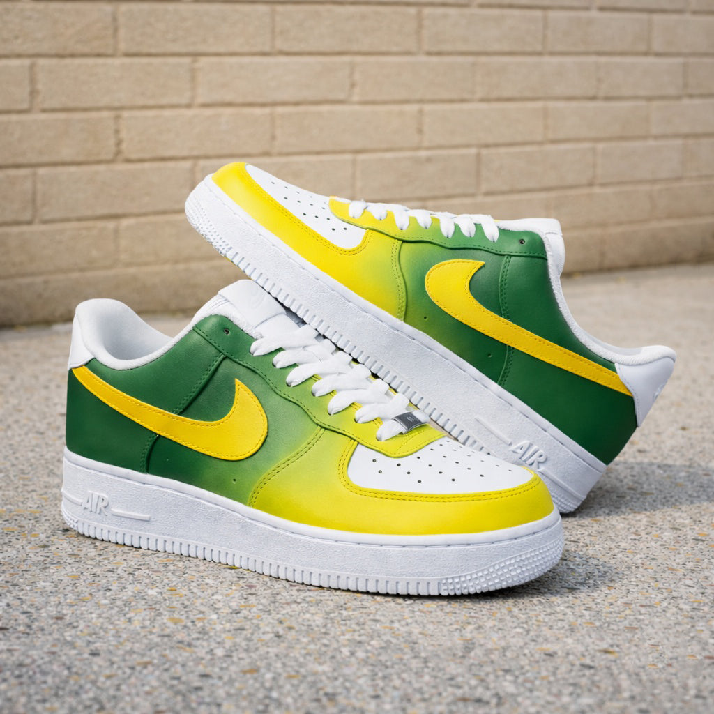 Custom Golf Course Style Sneakers, Ombre Effect Golf Shoes for Men & Women, Custom Golf Shoes, Unique Gift for Golf Lover SHGTP03