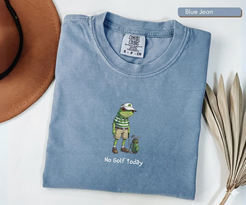 No Golf Today Shirt, Funny Golf Dad Comfort Shirt, Golf Lover Gift, Sarcastic Humor Golfing Tee CF10
