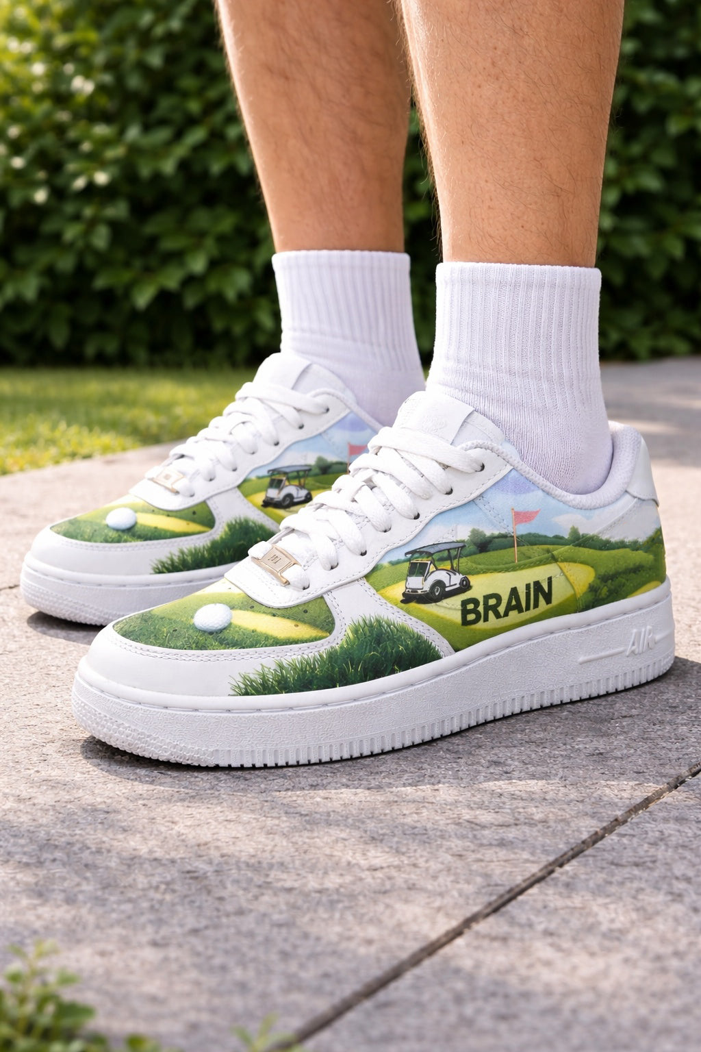 Custom Golf Course Style Sneakers, Personalized Golf Shoes for Men & Women, Custom Golf Shoes, Unique Gift for Golf Lover SHGTP02