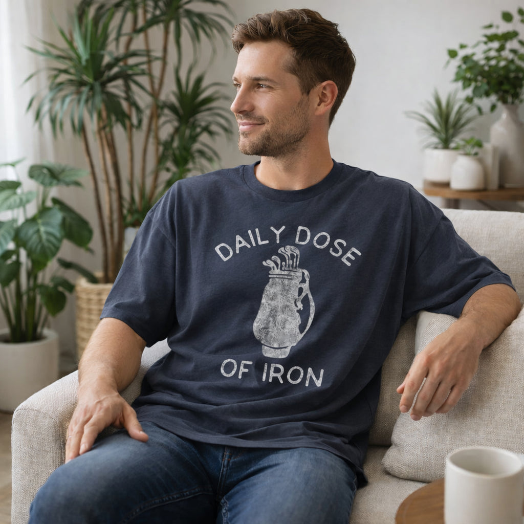 Daily Dose of Iron Golf Comfort T-Shirt, Funny Golfer Gift, Unisex Golf Tee CF08