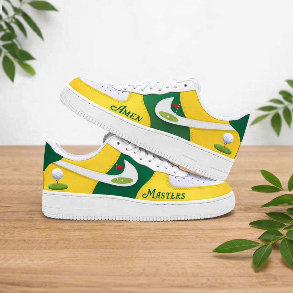 Golf Course Style Sneakers, Golf Shoes for Men & Women, Custom Golf Shoes, Unique Gift for Golf Lover SHGTP19