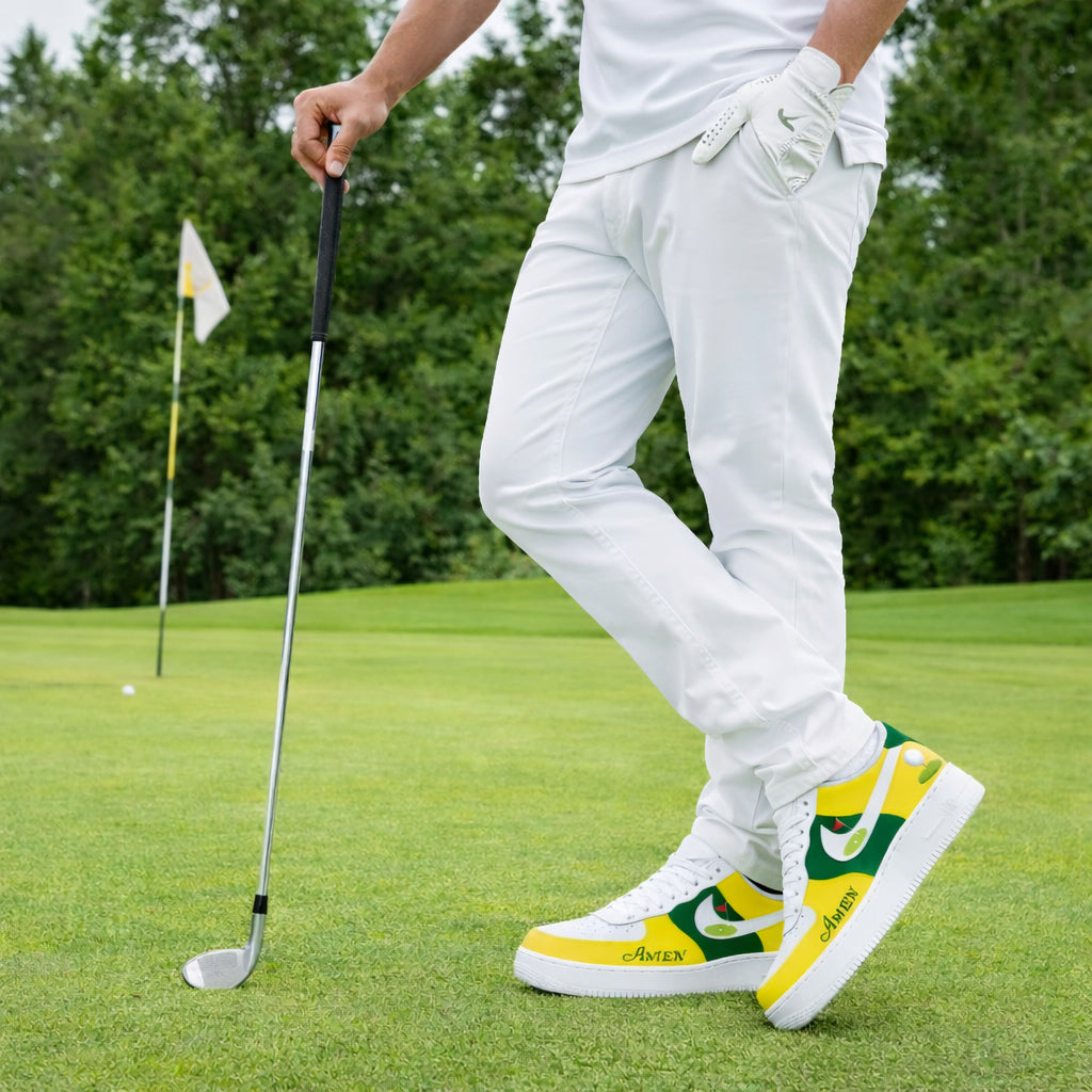 Golf Course Style Sneakers, Golf Shoes for Men & Women, Custom Golf Shoes, Unique Gift for Golf Lover SHGTP19