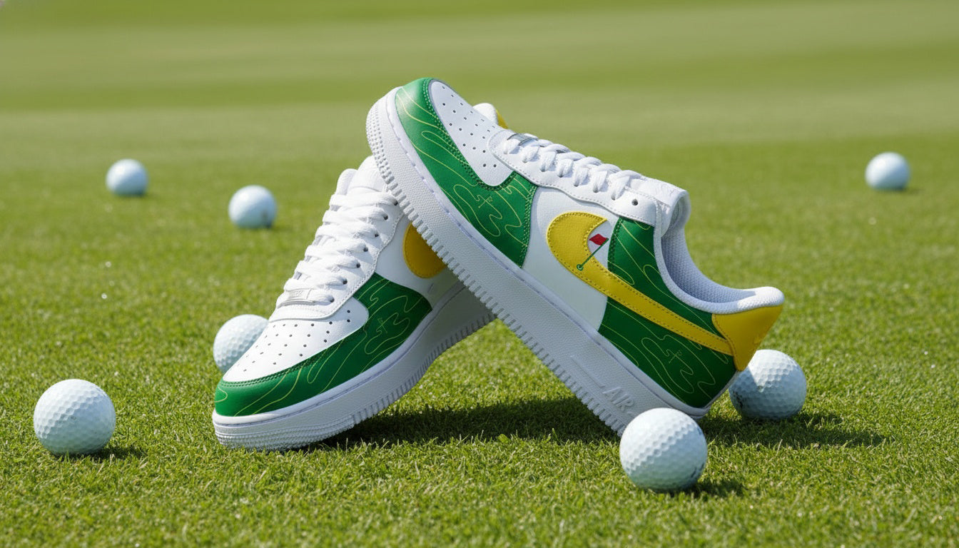 Inspired Golf - Custom Golf Shoes, The Masters Golf Sneakers, Custom Golf Shoes, Gift for Golf Lovers SHGTP15