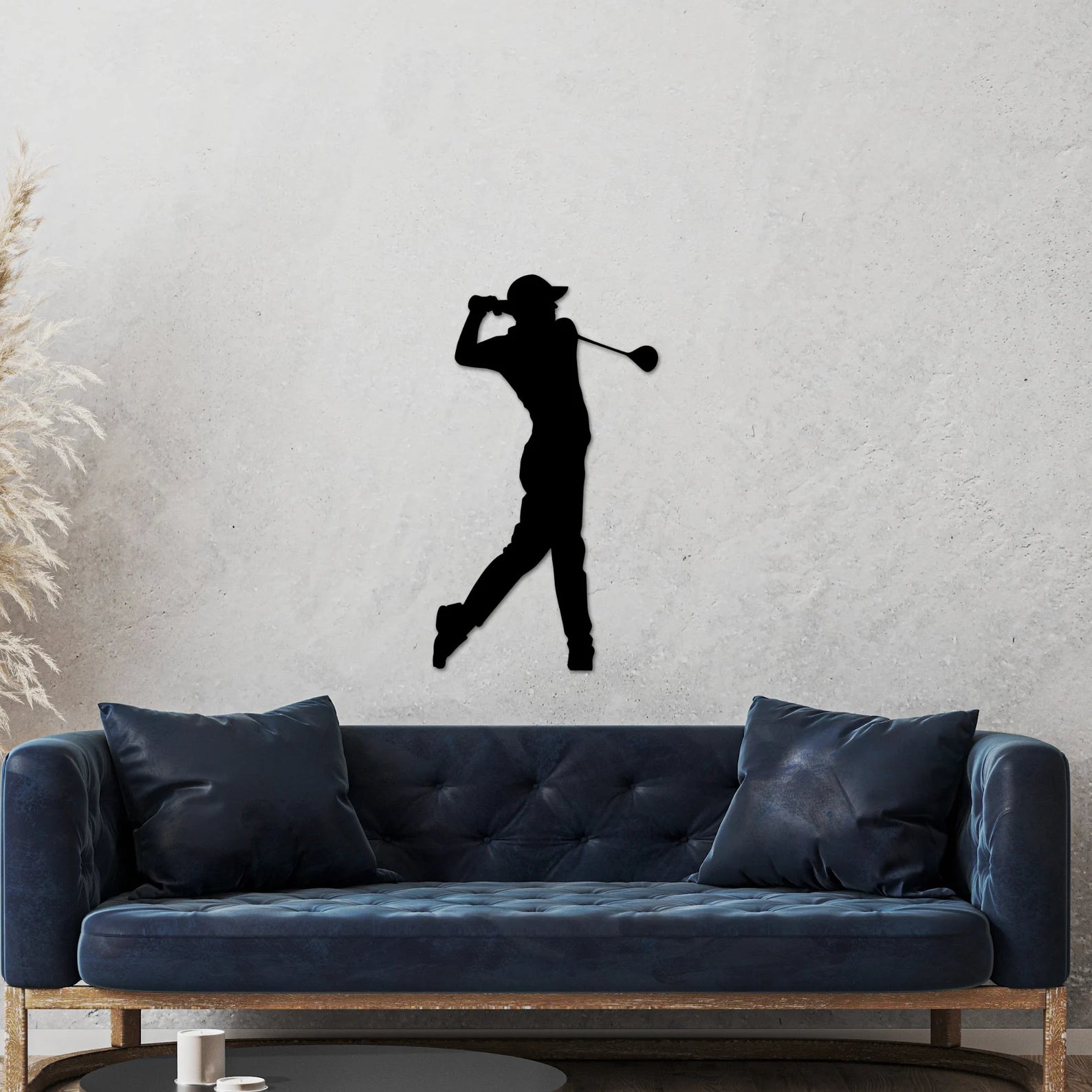 Golfer Silhouette, Golf Art, Metal Golf Art, Metal wall Art, Gift for Golfer, Golf Silhouette, Golf Club, 19th hole. MWAGTP08