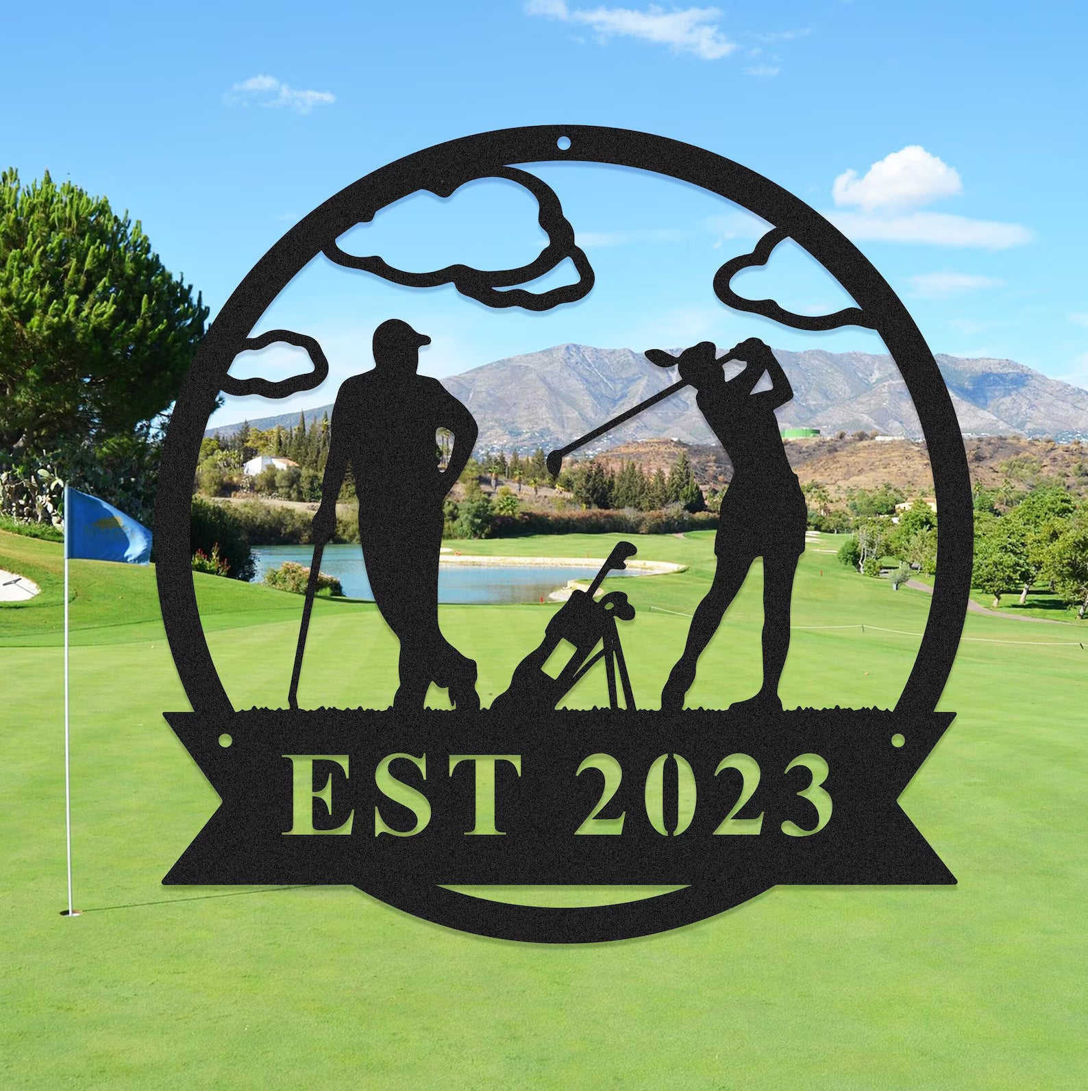Personalized Men's Golf Sign, Custom Golf Metal Wall Art, 19th Hole Metal Sign, Golf Gift for Men, Man Cave, Father's Day Gift, Husband Gift. MWAGTP07