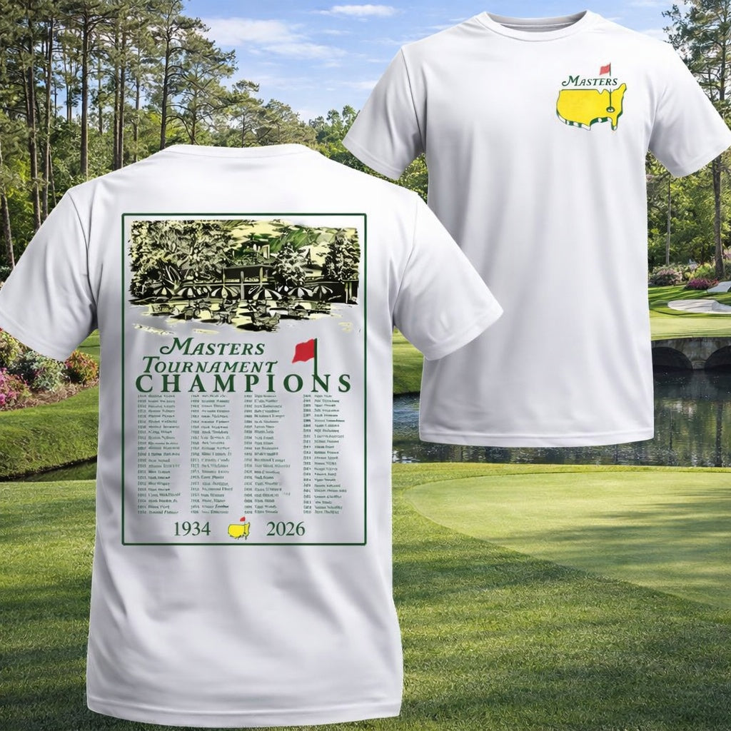 Masters Tournament Champions Shirt, Vintage Augusta National Golf Club Shirt, Winners List With Championship Tournament, Graphic Trendy SGTP01