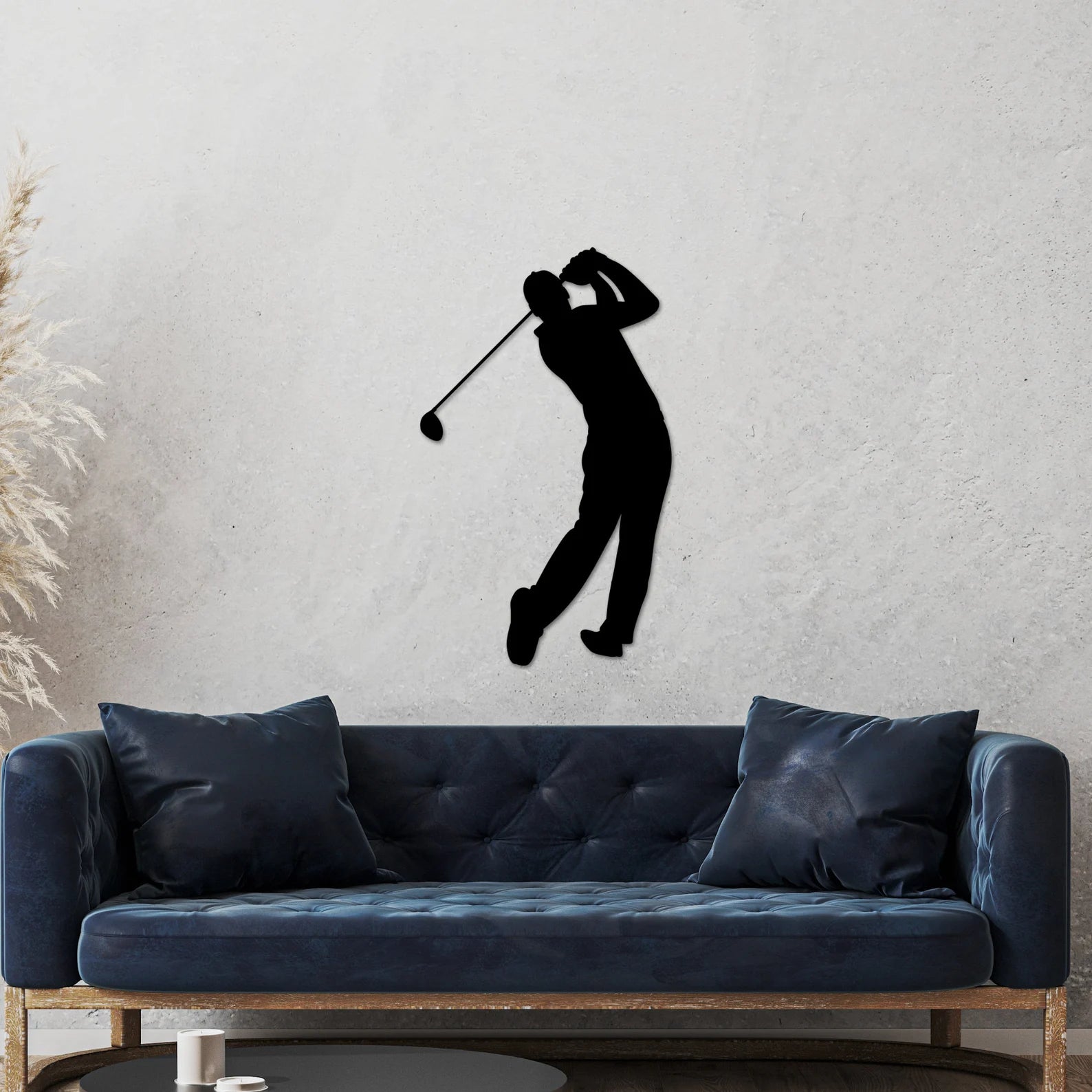 Golfer Silhouette, Golf Art, Metal Golf Art, Metal wall Art, Gift for Golfer, Golf Silhouette, Golf Club, 19th hole. MWAGTP06