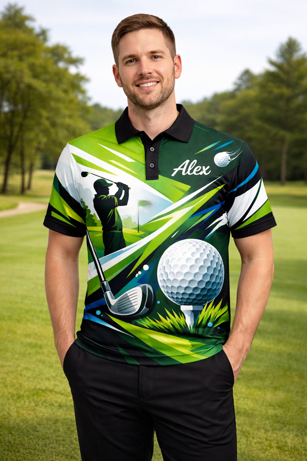 Custom Golf Team Polo Shirt, Golf Shirt, Quotes Golf Polo Shirt, Short Sleeve Golf Shirt, Polo for Golfer, Custom Polo Shirt PLSGTP07