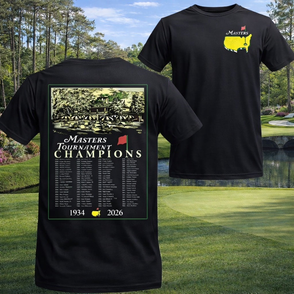 Masters Tournament Champions Shirt, Vintage Augusta National Golf Club Shirt, Winners List With Championship Tournament, Graphic Trendy SGTP01