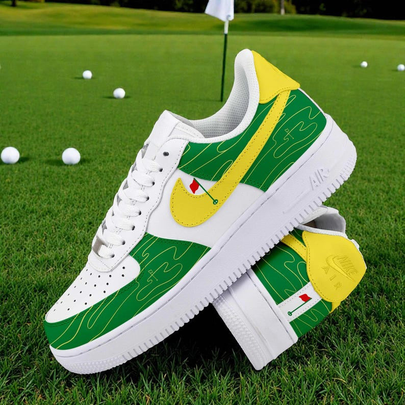 Inspired Golf - Custom Golf Shoes, The Masters Golf Sneakers, Custom Golf Shoes, Gift for Golf Lovers SHGTP15