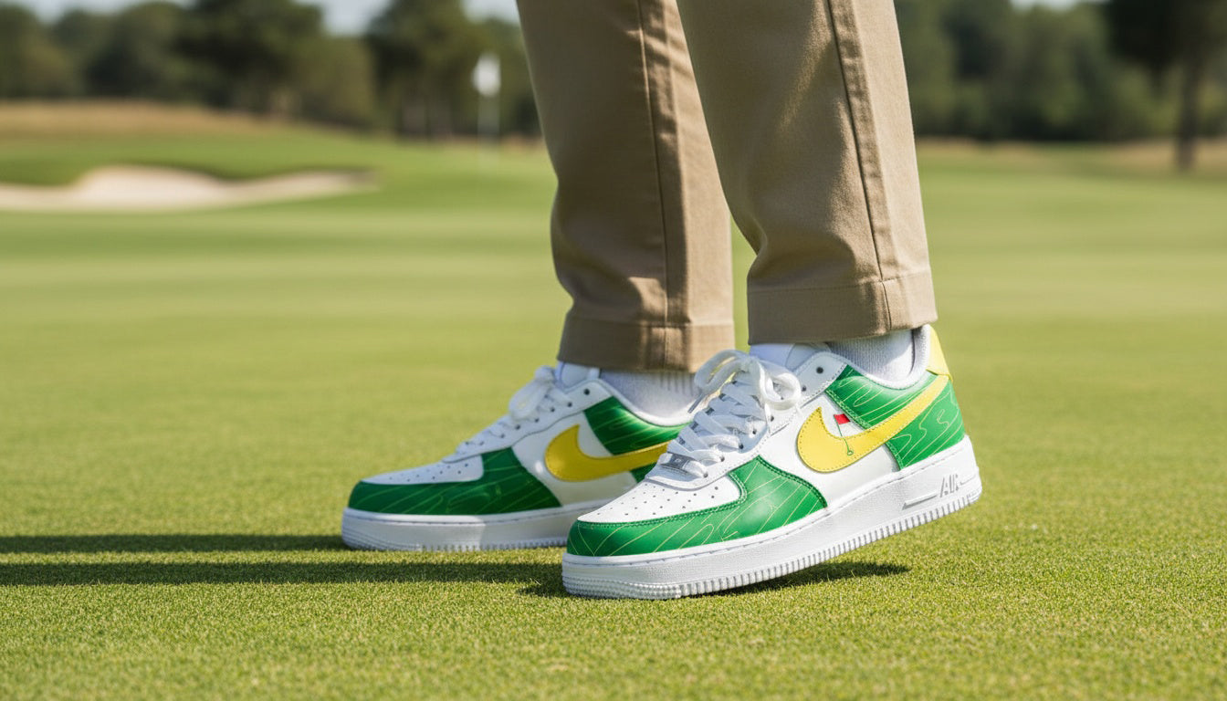 Inspired Golf - Custom Golf Shoes, The Masters Golf Sneakers, Custom Golf Shoes, Gift for Golf Lovers SHGTP15