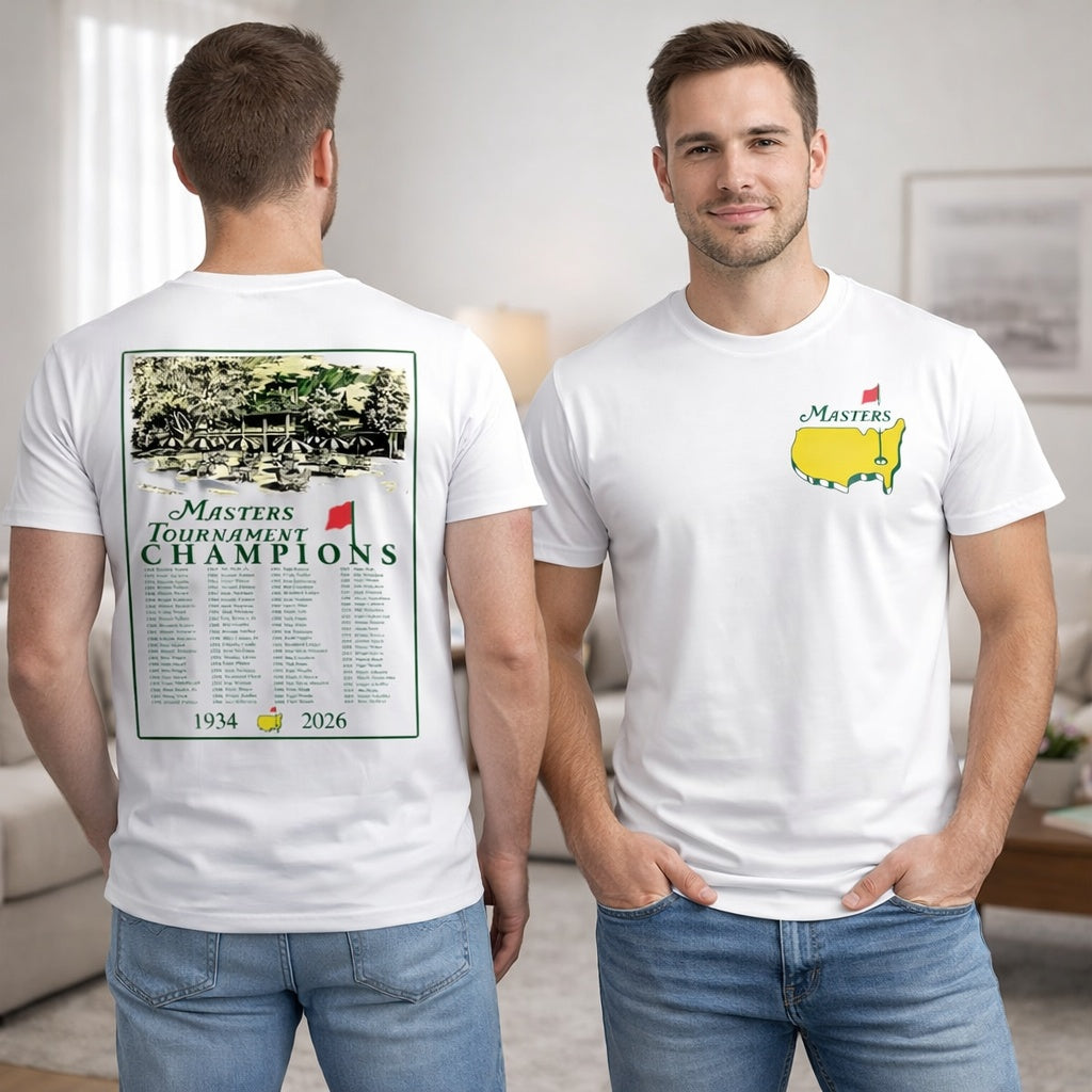 Masters Tournament Champions Shirt, Vintage Augusta National Golf Club Shirt, Winners List With Championship Tournament, Graphic Trendy SGTP01