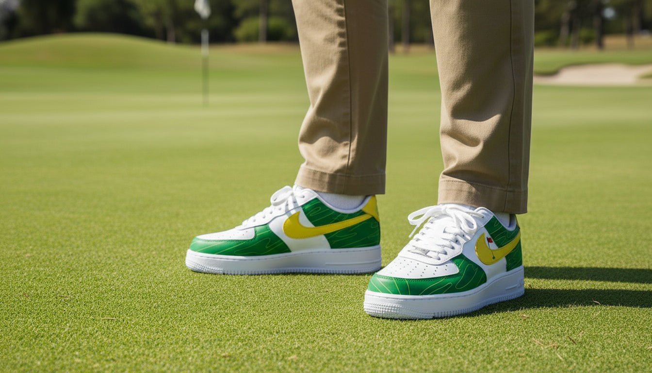 Inspired Golf - Custom Golf Shoes, The Masters Golf Sneakers, Custom Golf Shoes, Gift for Golf Lovers SHGTP15