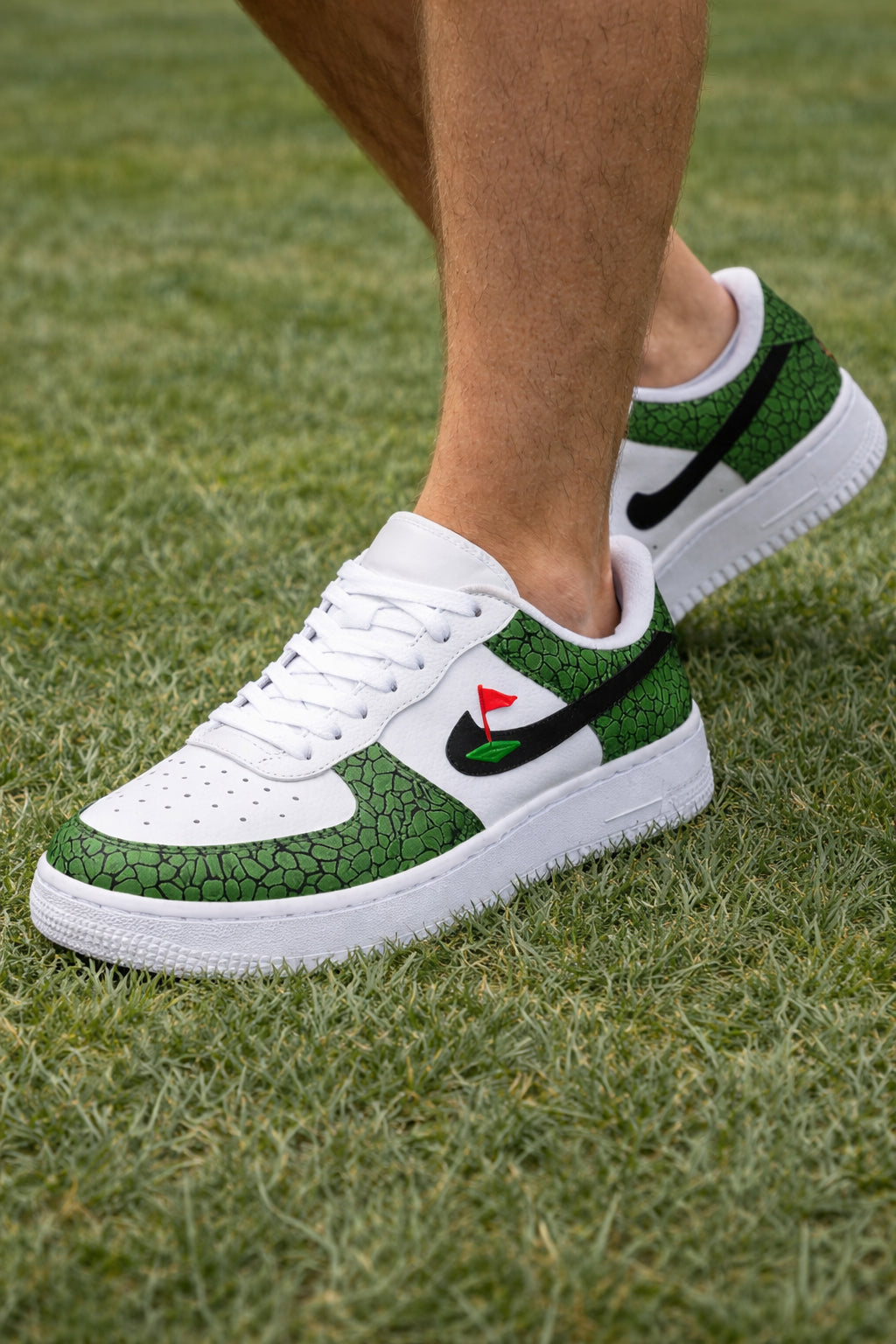 Green Course Golf Sneakers, Personalized Golf Shoes for Men/Women, Custom Sport Shoes, Custom Golf Shoes, Unique Gift for Golf Lover SHGTP24