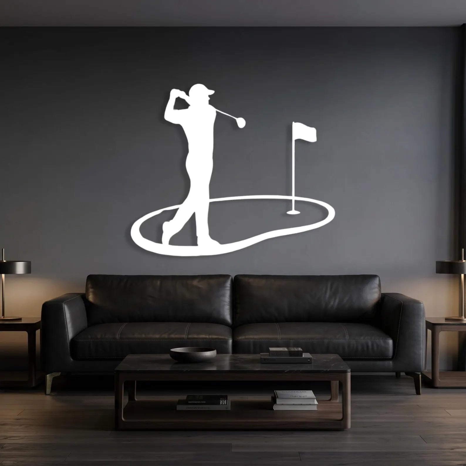 Golf Metal Wall Art – Golfer Silhouette Decor for Man Cave or Office Zeki Gözel. MWAGTP14