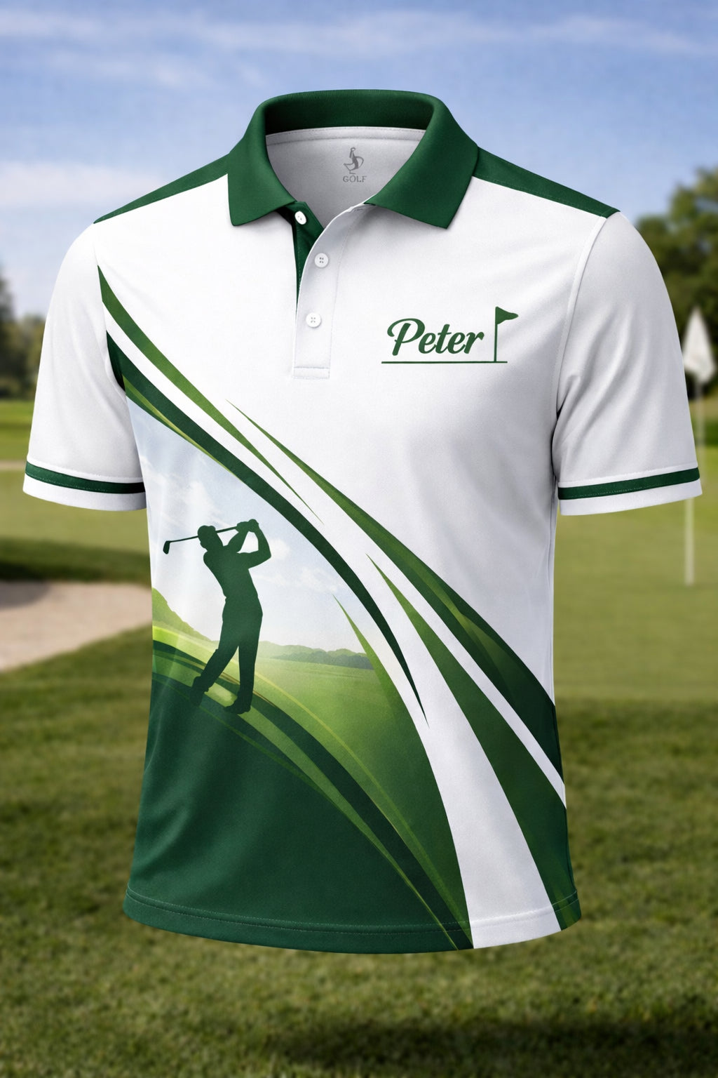 Personalized Golf Polo Shirt, Golf Shirt, Summer Golf Polo Shirt, Short Sleeve Golf Shirt, Polo for Golfer, Custom Polo Shirt PLSGTP06