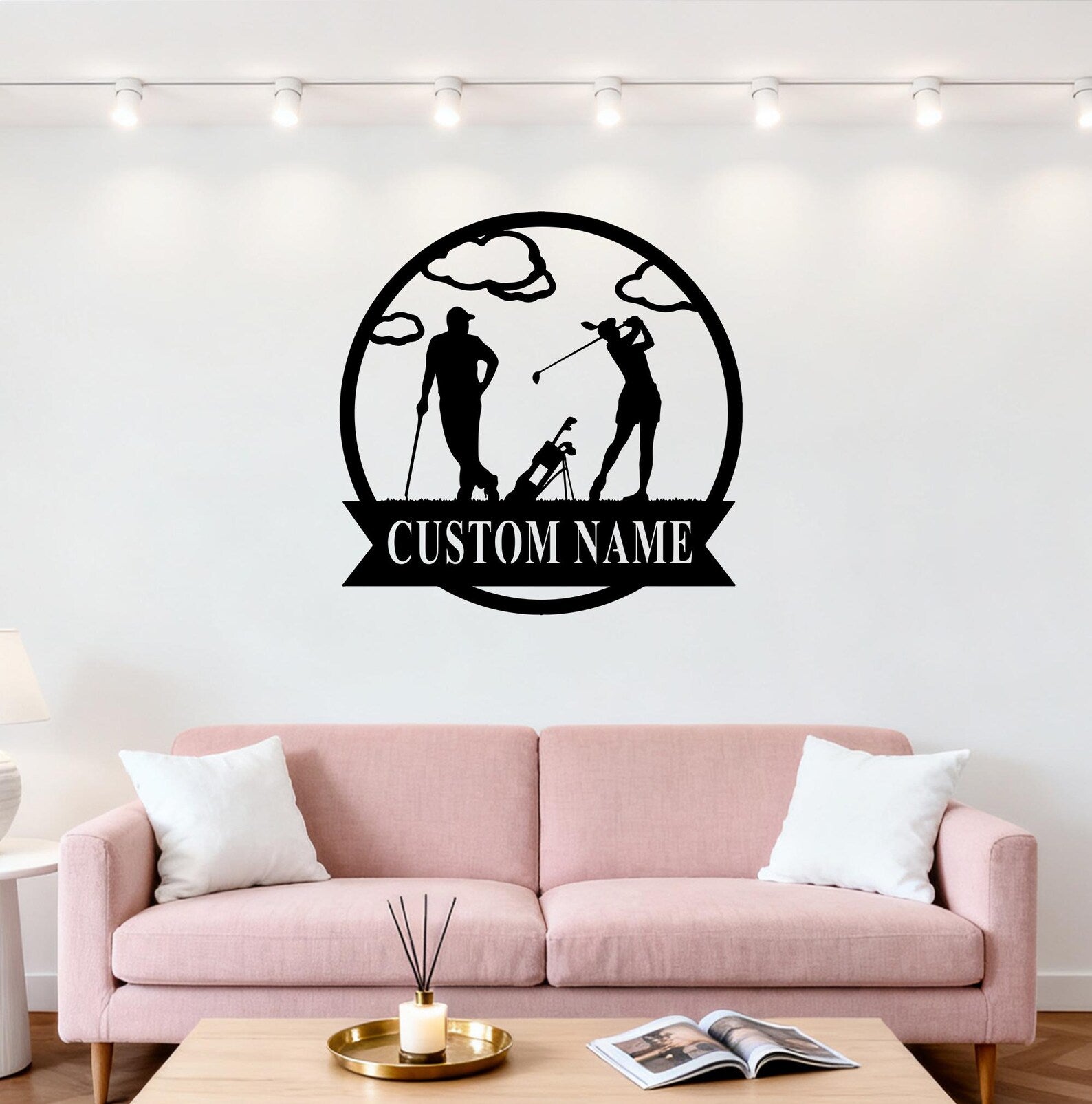 Personalized Men's Golf Sign, Custom Golf Metal Wall Art, 19th Hole Metal Sign, Golf Gift for Men, Man Cave, Father's Day Gift, Husband Gift. MWAGTP07
