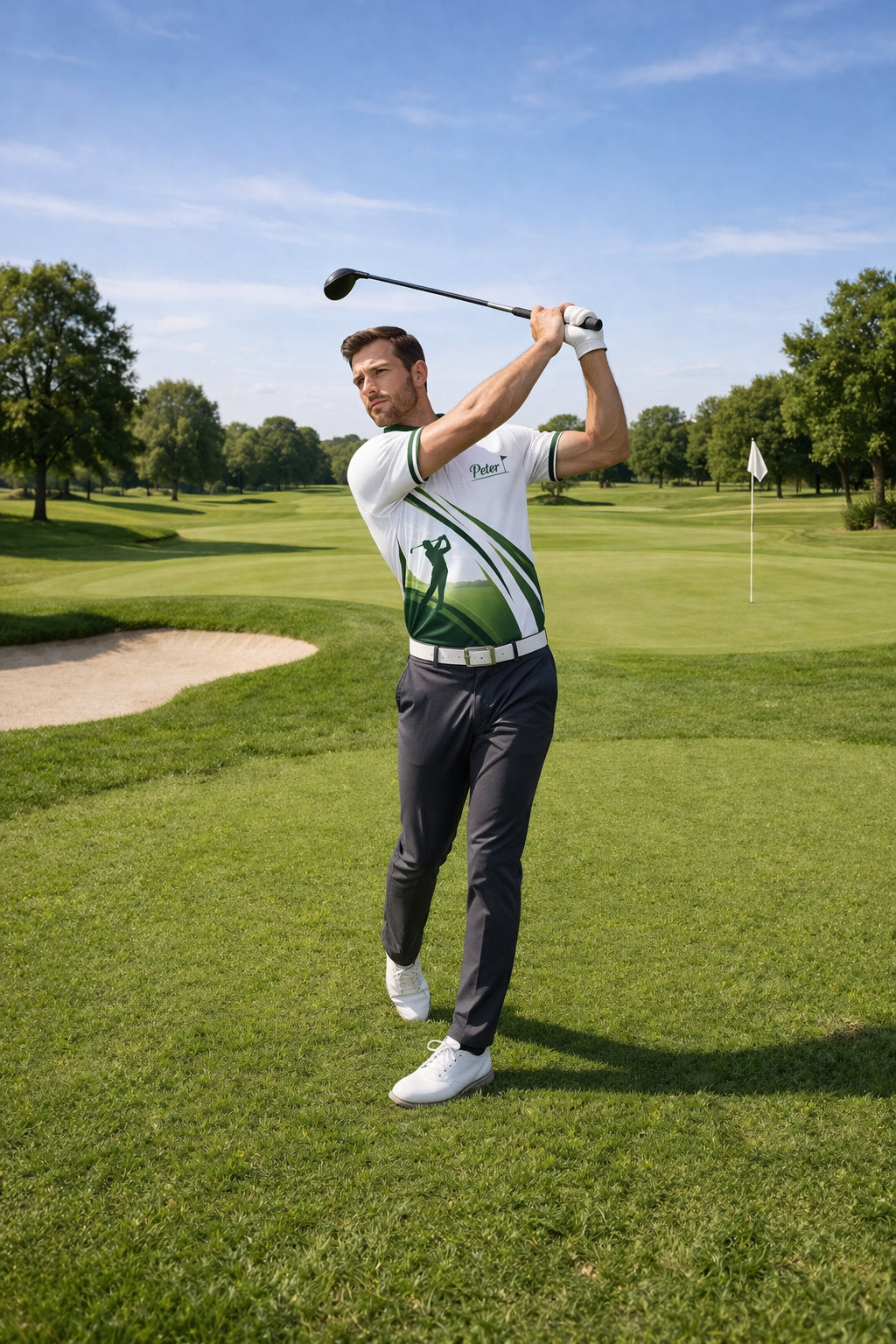 Personalized Golf Polo Shirt, Golf Shirt, Summer Golf Polo Shirt, Short Sleeve Golf Shirt, Polo for Golfer, Custom Polo Shirt PLSGTP06