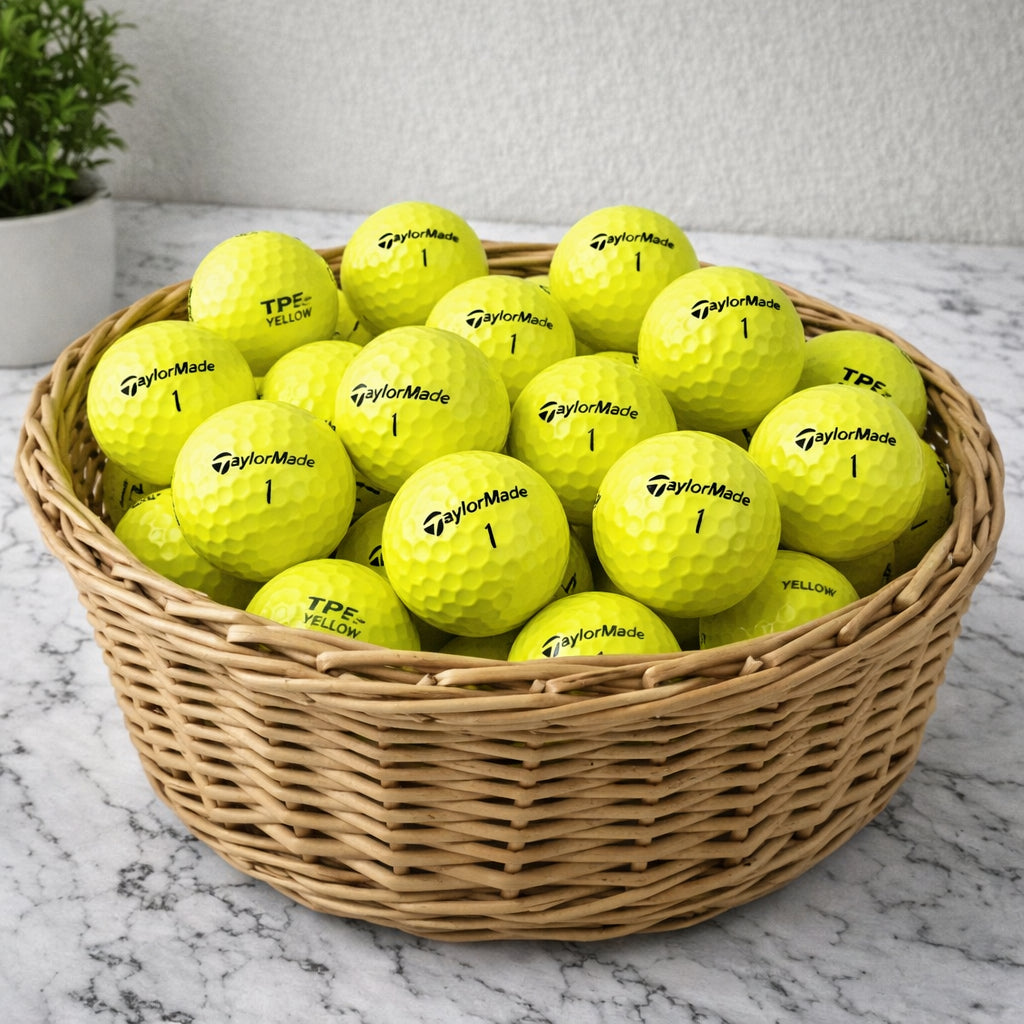 TaylorMade TP5 Yellow Golf Balls, Best Golf Balls, Premium Golf Balls, Golf Lover Gift