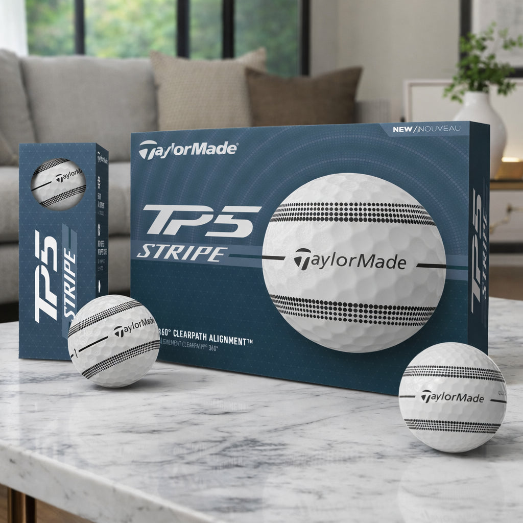 TaylorMade TP5 Stripe Golf Balls, Best Golf Balls, Premium Golf Balls, Golf Lover Gift
