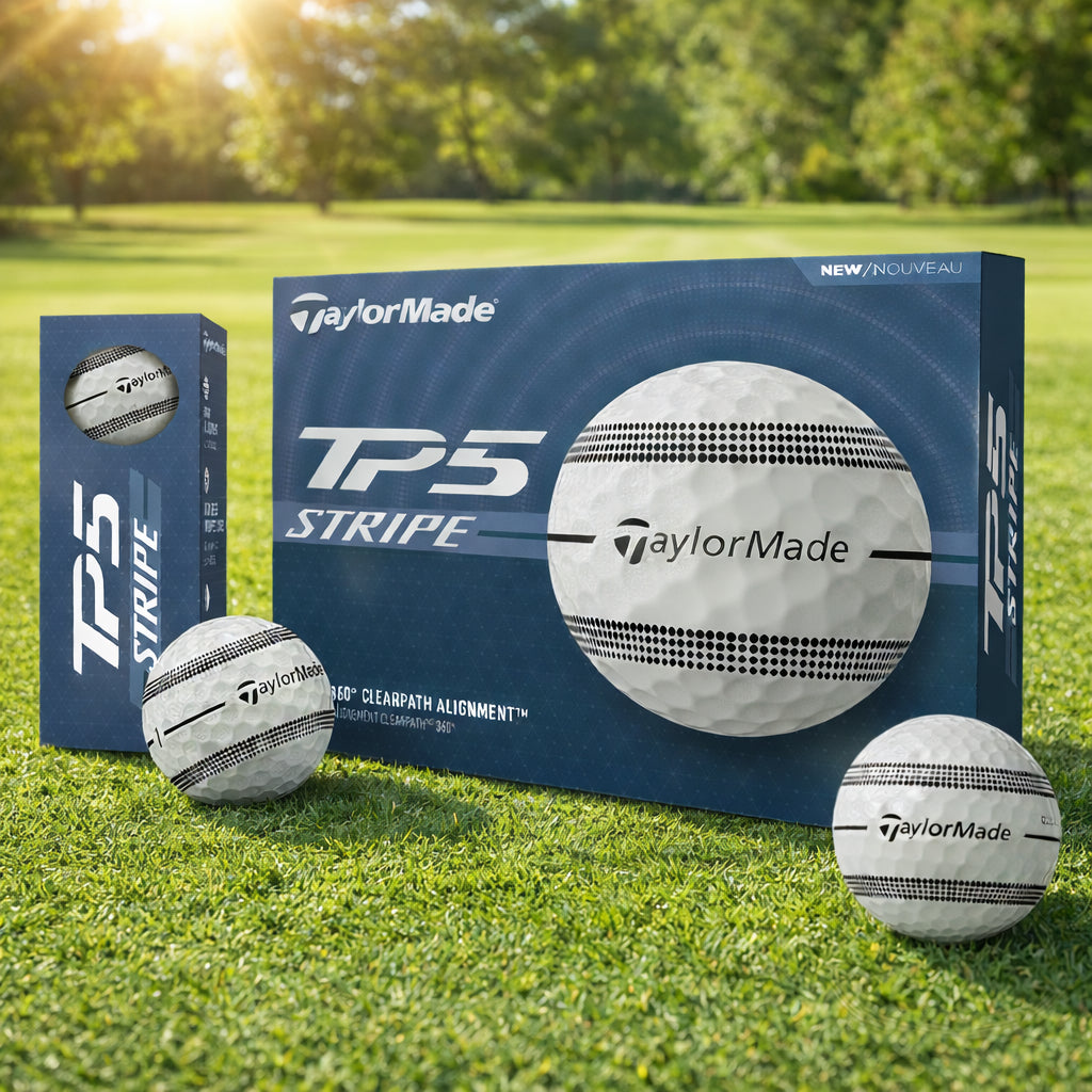 TaylorMade TP5 Stripe Golf Balls, Best Golf Balls, Premium Golf Balls, Golf Lover Gift