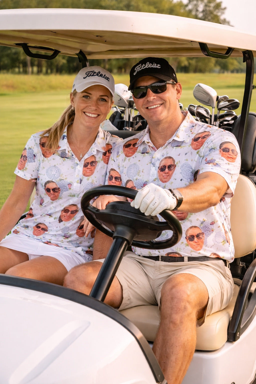 Custom Photo Polo Shirt for Golfer, Funny Golf Pattern On Polo Shirt, Personalized Short Sleeve Golf Shirt, Custom Polo for Golfer, Custom Polo Shirt Gift PLSGTP13