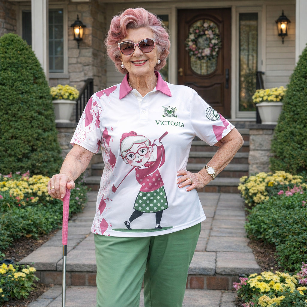 Funny Quotes Golf Polo Shirt, Funny Grandma Golf Shirt, Unisex Summer Golf Polo Shirt, Short Sleeve Golf Shirt, Polo for Golfer, Custom Polo Shirt PLSGTP03