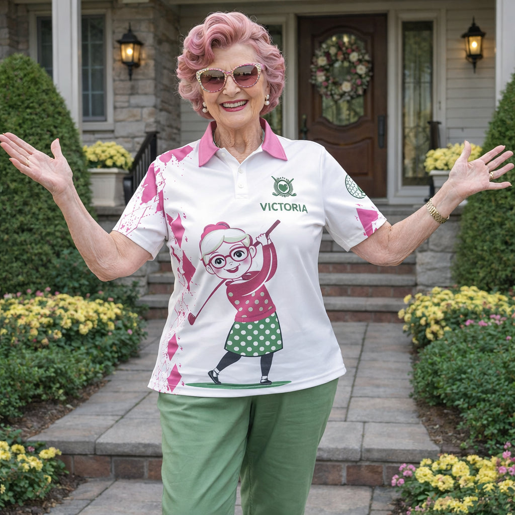 Funny Quotes Golf Polo Shirt, Funny Grandma Golf Shirt, Unisex Summer Golf Polo Shirt, Short Sleeve Golf Shirt, Polo for Golfer, Custom Polo Shirt PLSGTP03