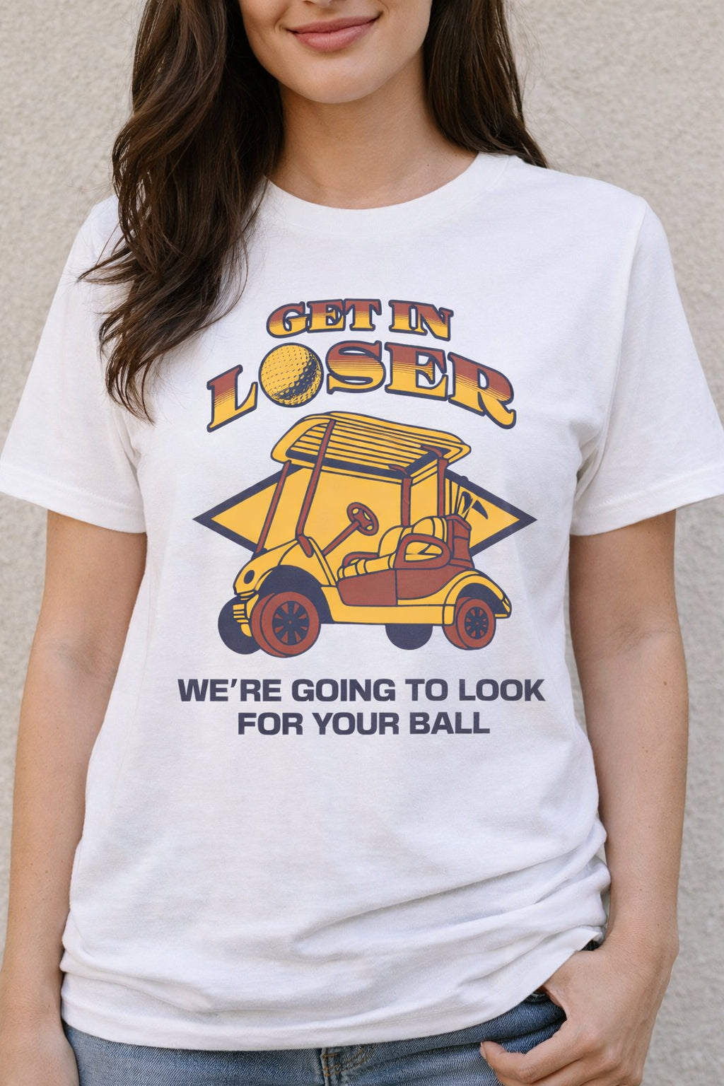 Get In Loser Golf Vintage Comfort Shirt, Funny Golf T Shirt Men Golfing, Dad Golfer Humor, Funny Shirts, Gifts For Golfers, Golf Caddy Funny CF16