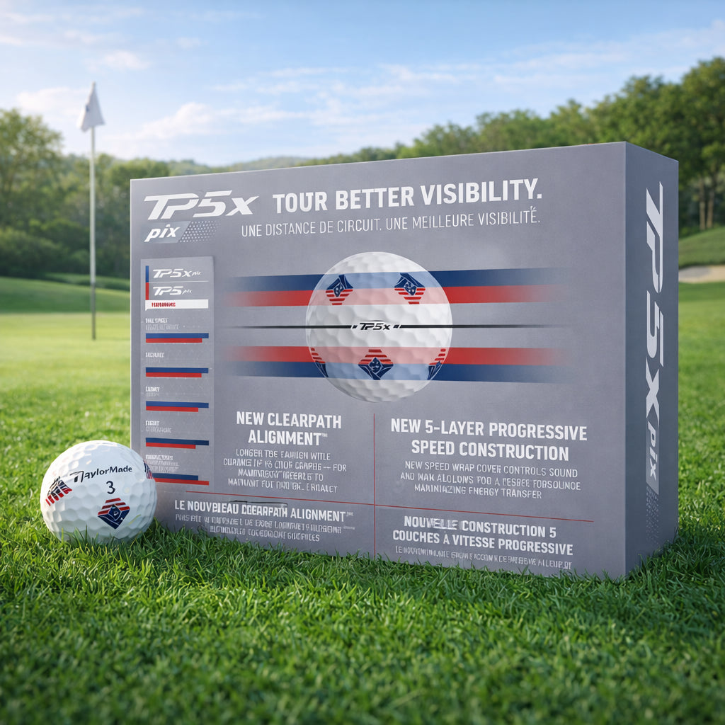 TaylorMade TP5X Pix USA Golf Balls, Best Golf Balls, Premium Golf Balls, Golf Lover Gift
