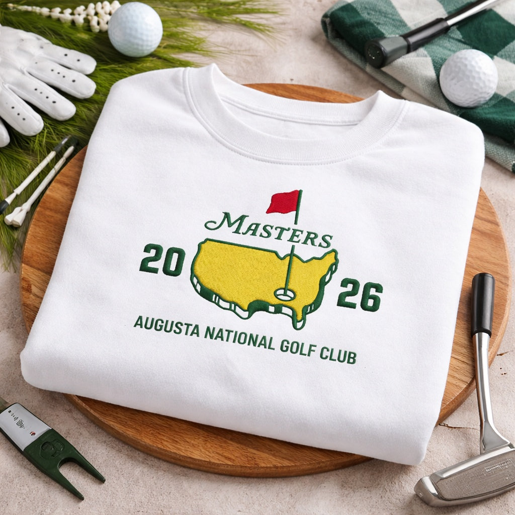 The Masters Golf 2026 Shirt, Embroidered Masters Tournament Golf Shirt, Embroidered Unisex Shirt for Golfers, Masters Golf Tournament Shirt, Augusta Golf Shirt EMGTP01