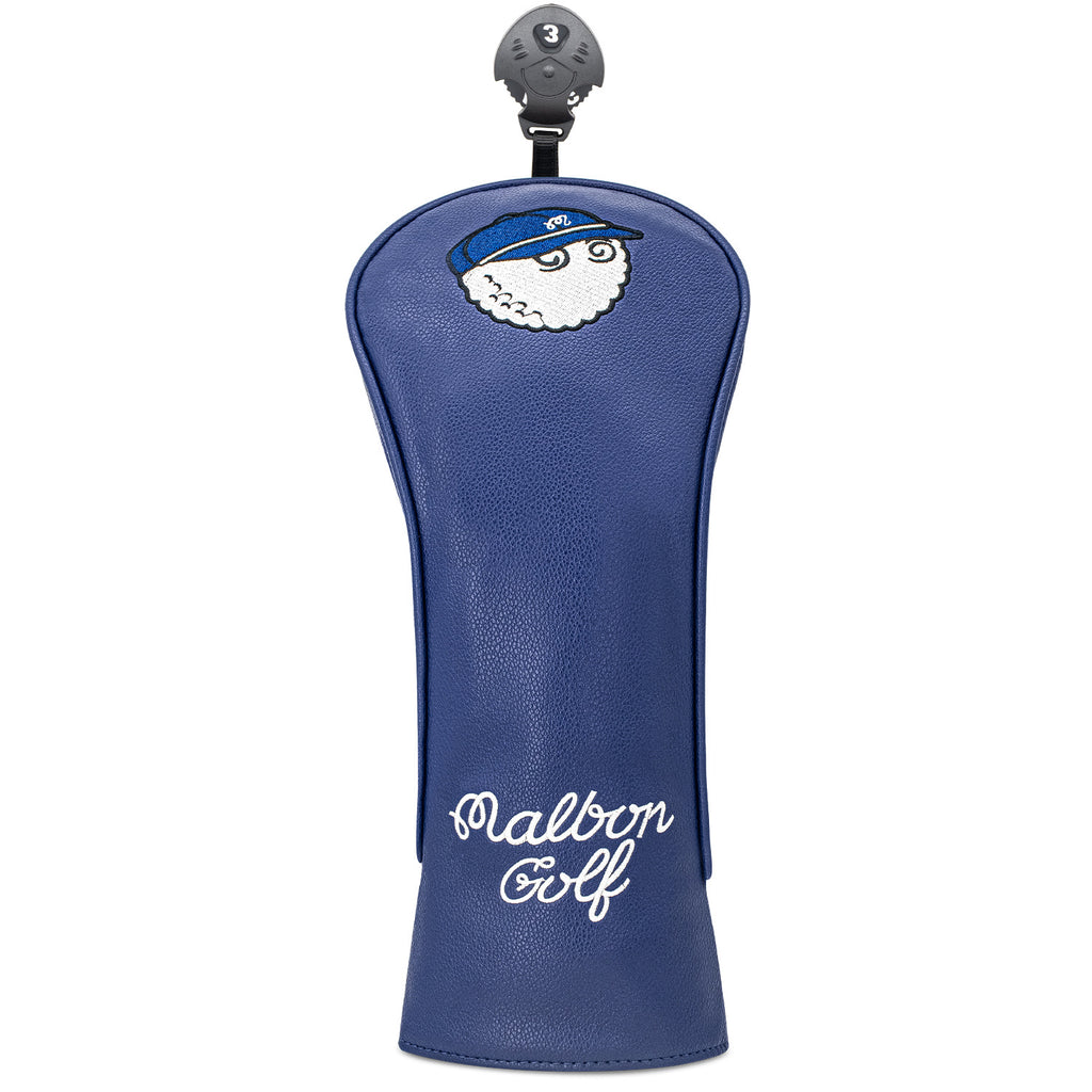 Blue Fisherman Golf Club Protective Cover, Thickened Waterproof Pu Embroidery, Driver and Fairway Wood Club Head Cover. GHGOLF2