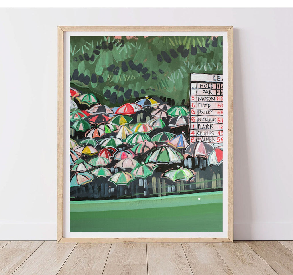 The Masters “Rainy Fairway” Poster, Golf Art Poster Print, Home Decor, Masters  Golf Poster PTGTP10
