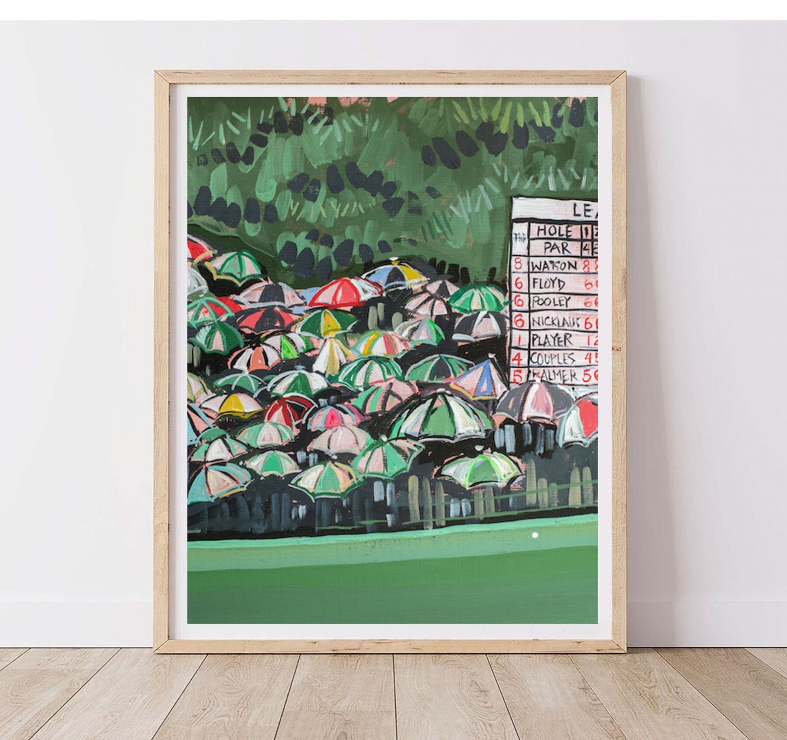 The Masters “Rainy Fairway” Poster, Golf Art Poster Print, Home Decor, Masters  Golf Poster PTGTP10