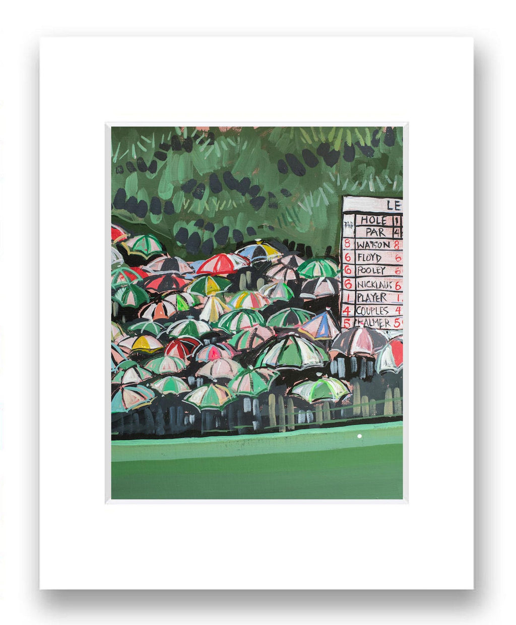 The Masters “Rainy Fairway” Poster, Golf Art Poster Print, Home Decor, Masters  Golf Poster PTGTP10