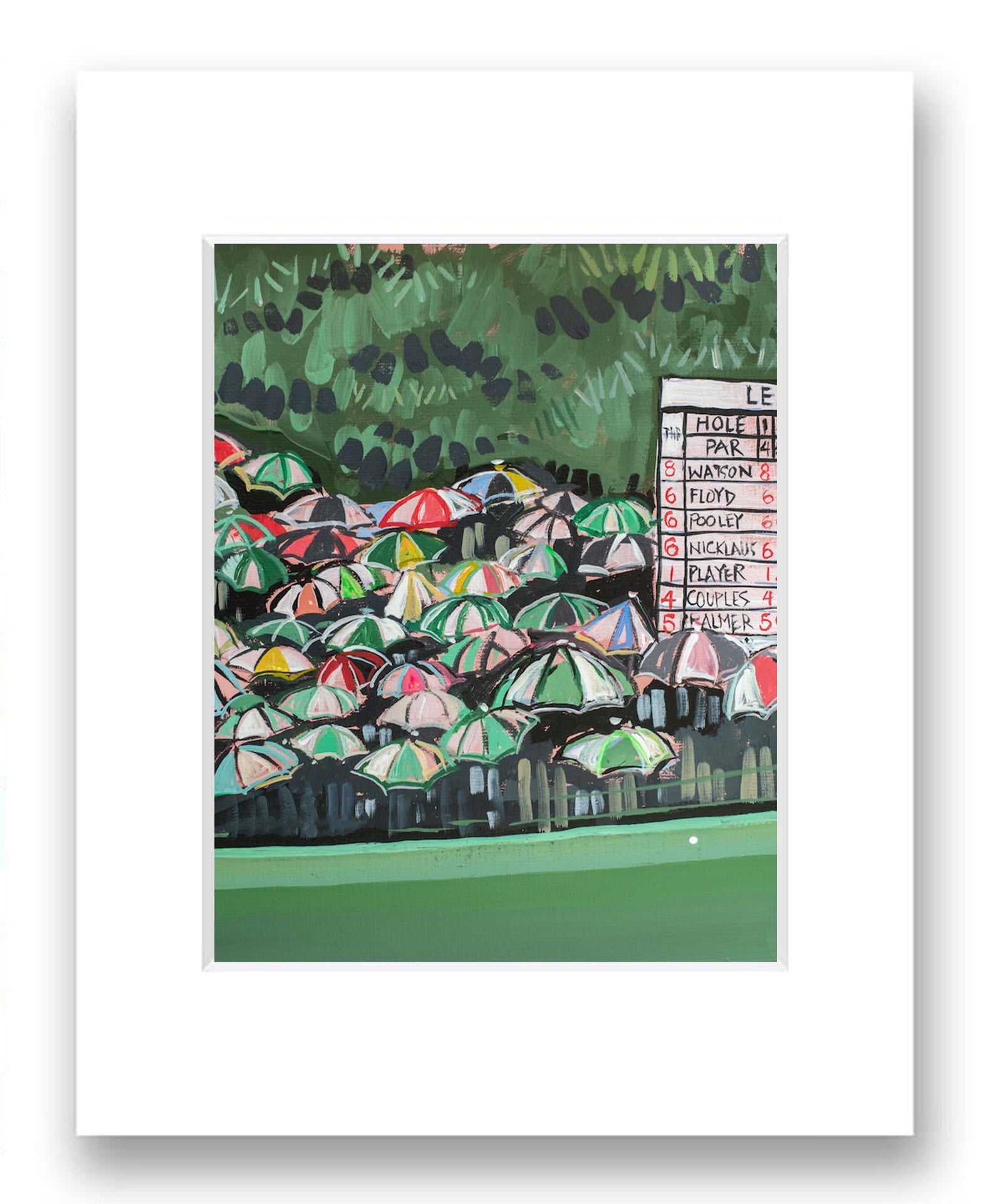The Masters “Rainy Fairway” Poster, Golf Art Poster Print, Home Decor, Masters  Golf Poster PTGTP10