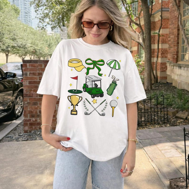 Comfort Colors Golf Tournament Graphic Tee, Golf Art T-shirt, Golf Style Shirt, Lover Shirt CF15