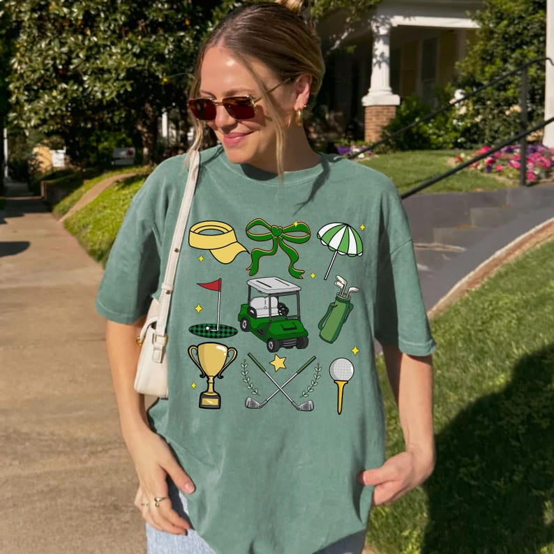 Comfort Colors Golf Tournament Graphic Tee, Golf Art T-shirt, Golf Style Shirt, Lover Shirt CF15