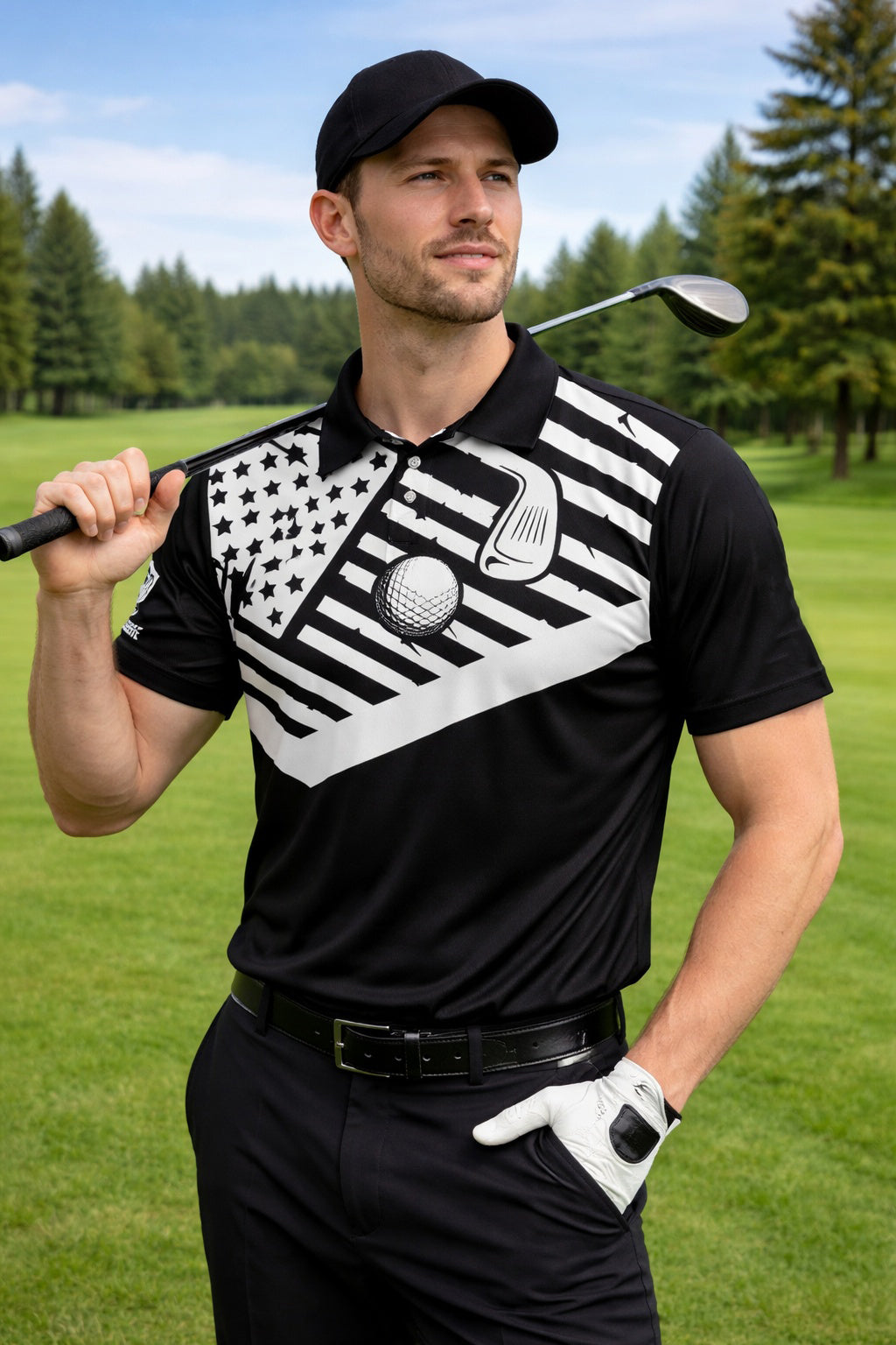 Custom Golf Team Polo Shirt, Funny Quotes - Eat Sleep Golf Repeat Golf Shirt, Quotes Golf Polo Shirt, Short Sleeve Golf Shirt, Polo for Golfer, Custom Polo Shirt Gift PLSGTP09