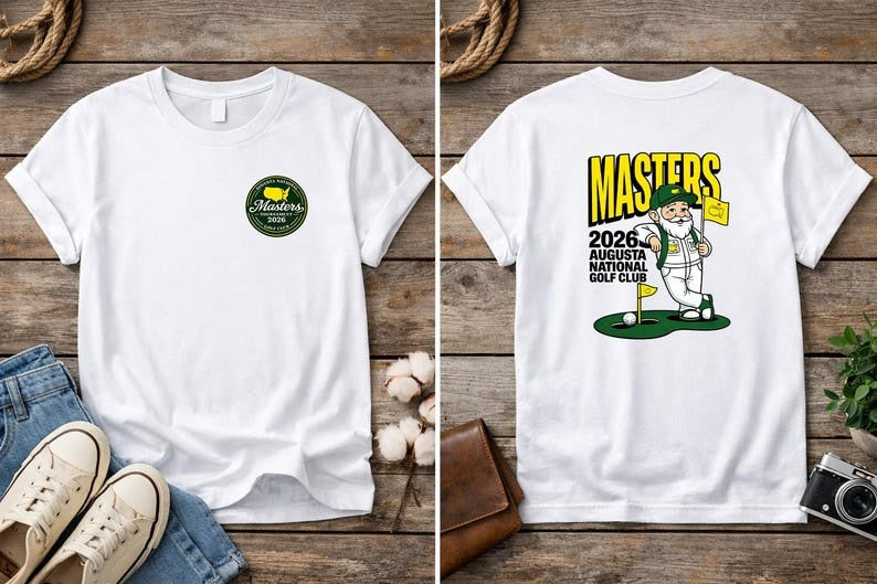 The Masters Golf 2026 T-Shirt, Augusta National Tournament Gift, Golf Fan Graphic Tee, Masters Tournament Shirt SGTP07