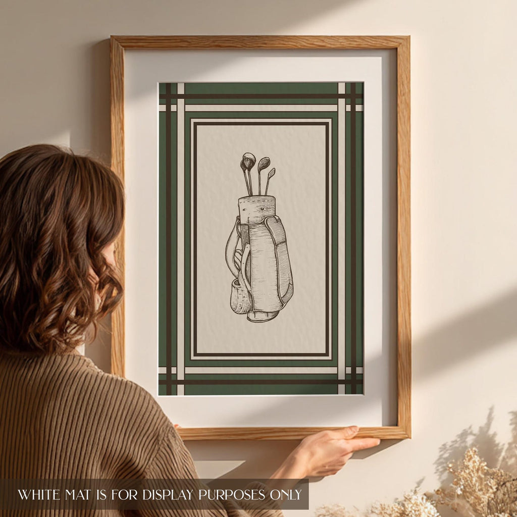 Set 3Pcs Vintage Golf Poster Print, Golf Wall Art, Masters Golf Print Bedroom Art, Personalized Gift for Golfer Mens Office Decor PTGTP15
