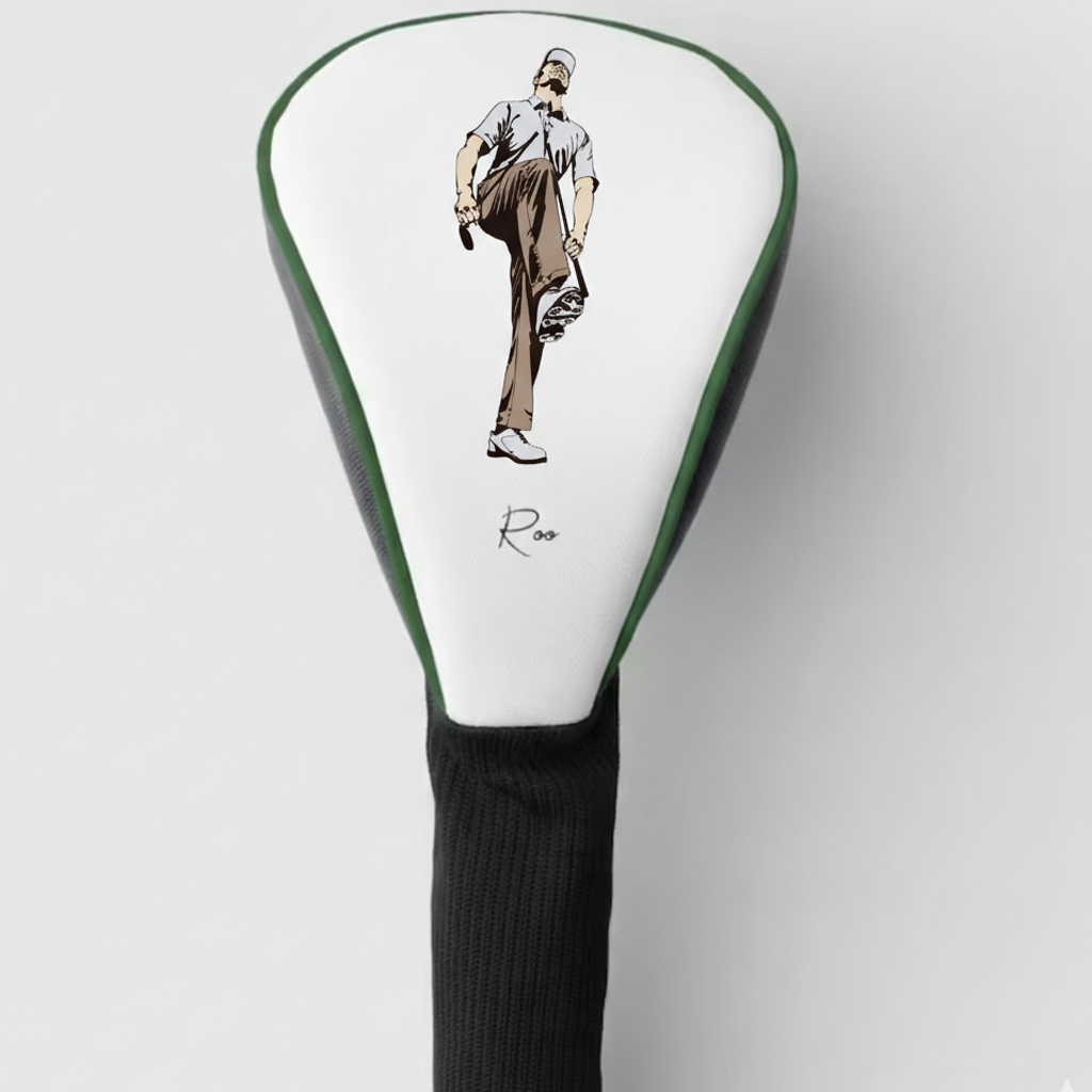 Retro Golfer Golf Head Cover – Stylish Driver Club Cover