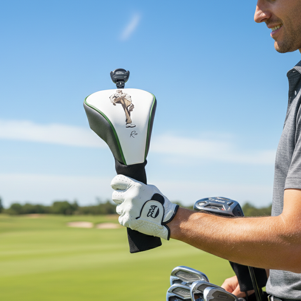Retro Golfer Golf Head Cover – Stylish Driver Club Cover
