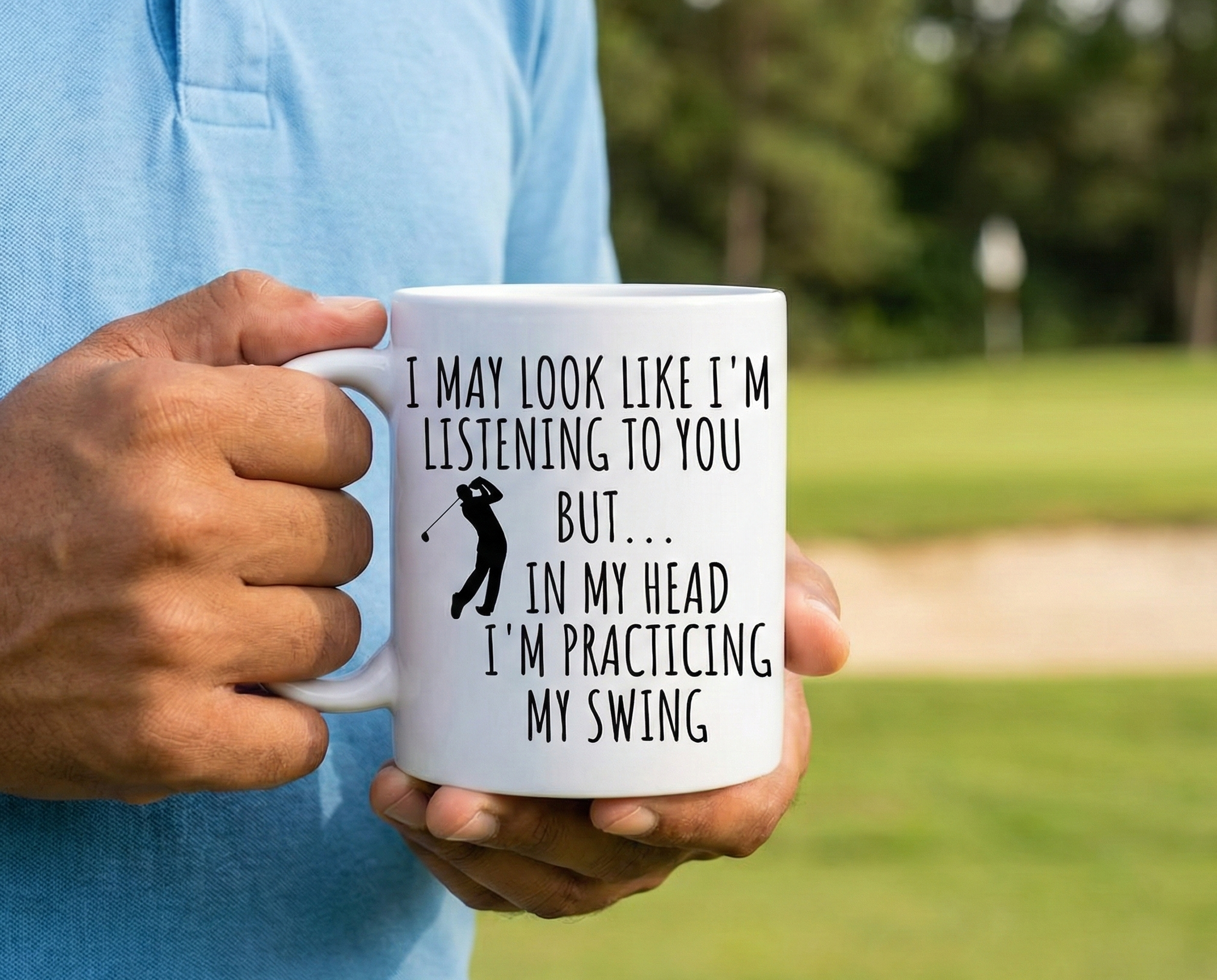 Funny Golf Mug - Golfer Coffee Mug - Golf Talk Mug - Fathersday Gift for Golf Dad
