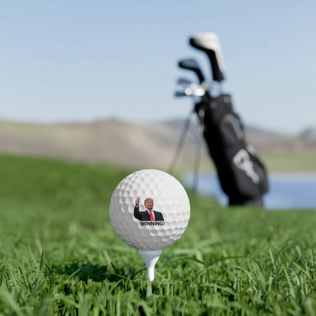 Donald Trump Victory Golf Balls - "WINNING!" Slogan Print - Republican Gift for Him