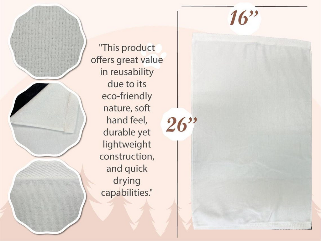 Custom Pet Photo Golf Towel - Personalized Dog/Cat Face Microfiber Towel - Funny Golf Gift for Dad, Men