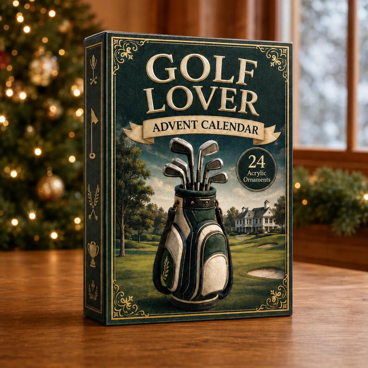 Golf Lover Advent Calendar 2026 - 24-Day Festive Countdown, Acrylic Charms Blind Box - Gift For Sports Lovers. ACGTP07