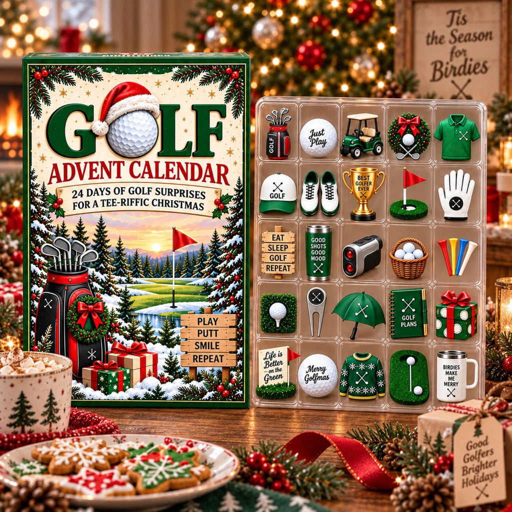Personalized Golf Christmas Advent Calendar Blind Box - Custom Holiday Mini Figures Set, Golf lover gift. ACGTP08