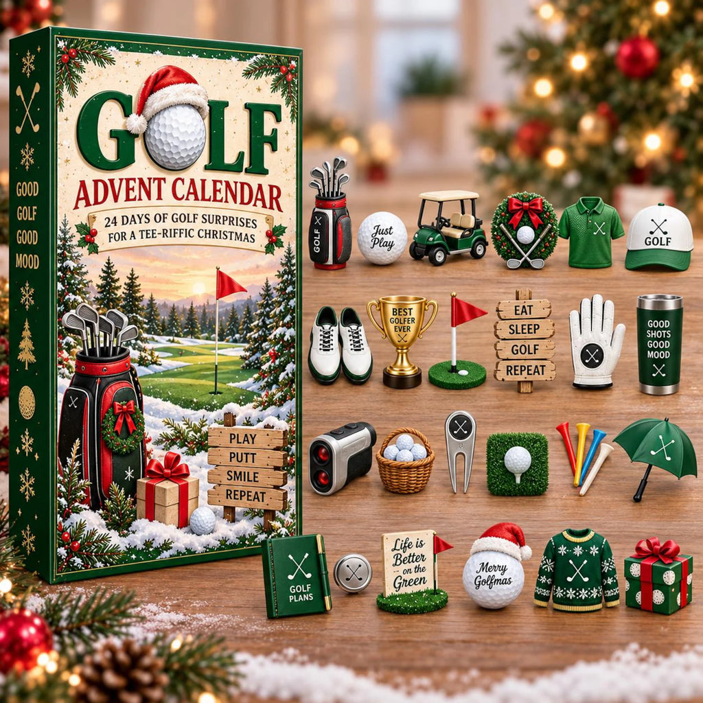 Personalized Golf Christmas Advent Calendar Blind Box - Custom Holiday Mini Figures Set, Golf lover gift. ACGTP08